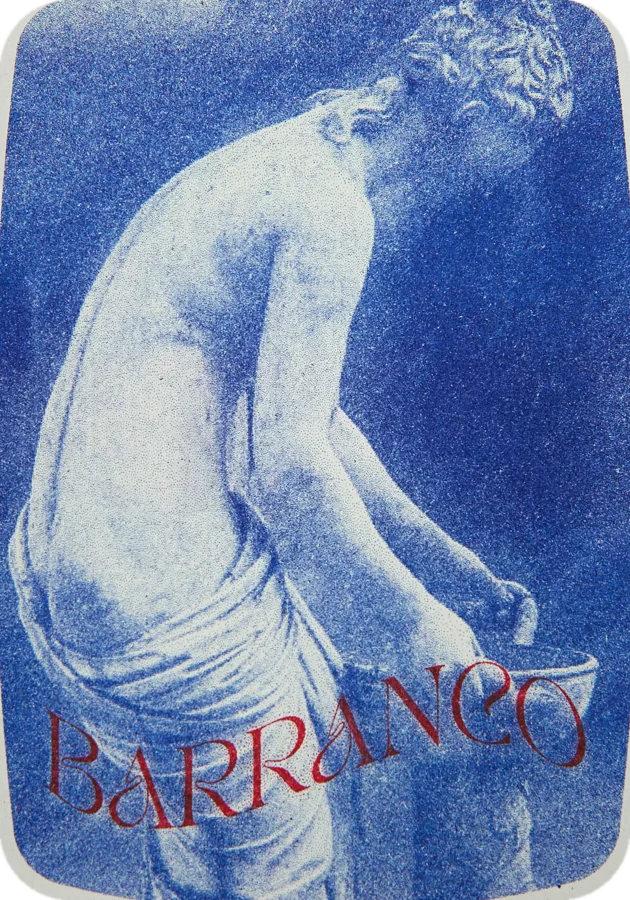 Estatua de la Danaide, Barranco: postal dibujada a mano por Luis Salcedo Nieto